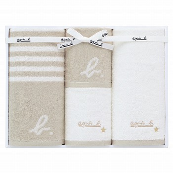 UCHINO アニエスベー タオルギフト ベージュ (CR50024)